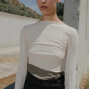 Baserange Omato long sleeve tee - organic cotton rib